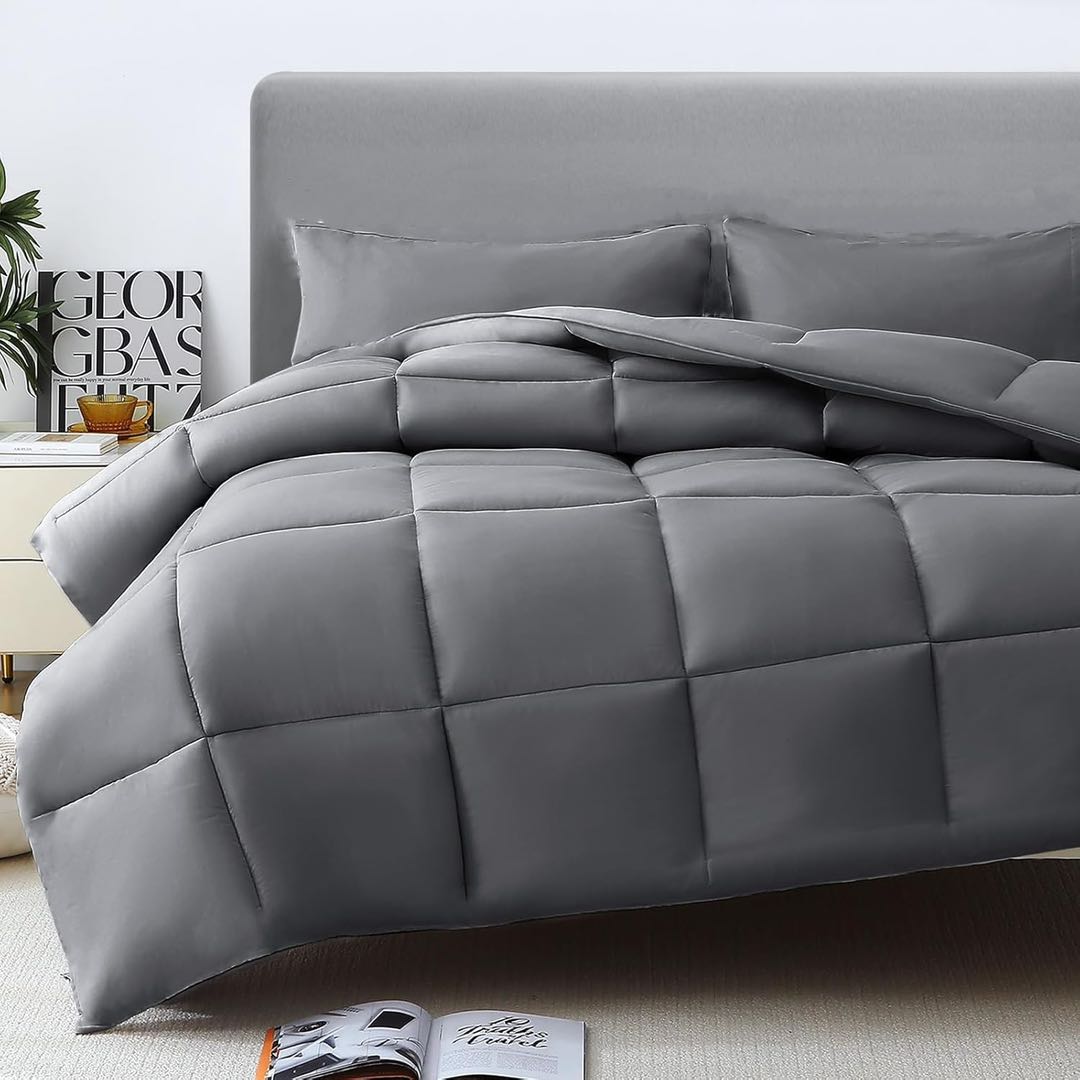 Ultimate 4-Piece Bedding Bundle - Grey