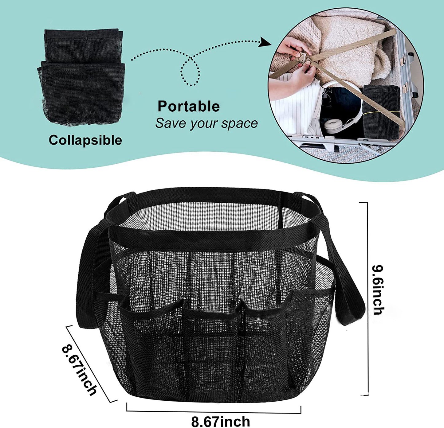 Portable Mesh Travel Bag